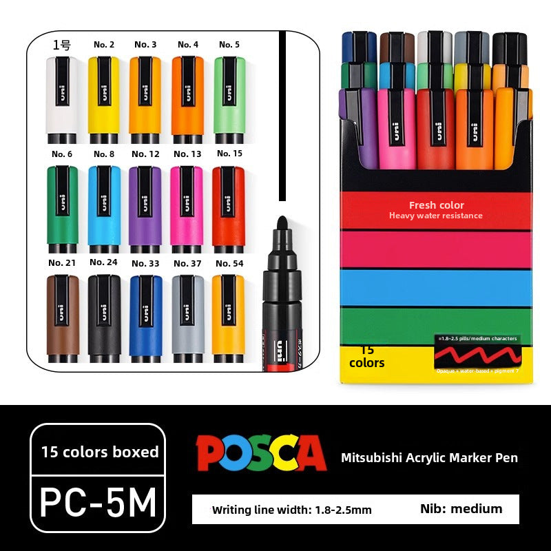 Japan PoscaBox Acrylic Marker Color Set