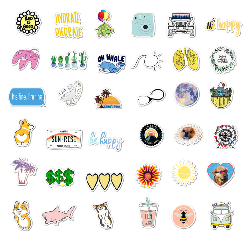 100 Pieces Fresh Graffiti Stickers