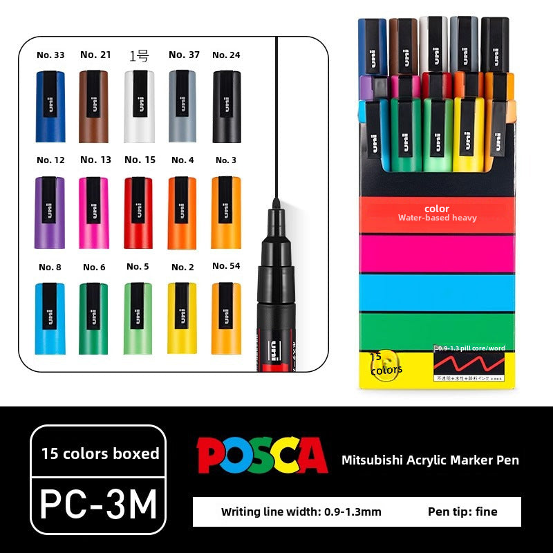 Japan PoscaBox Acrylic Marker Color Set