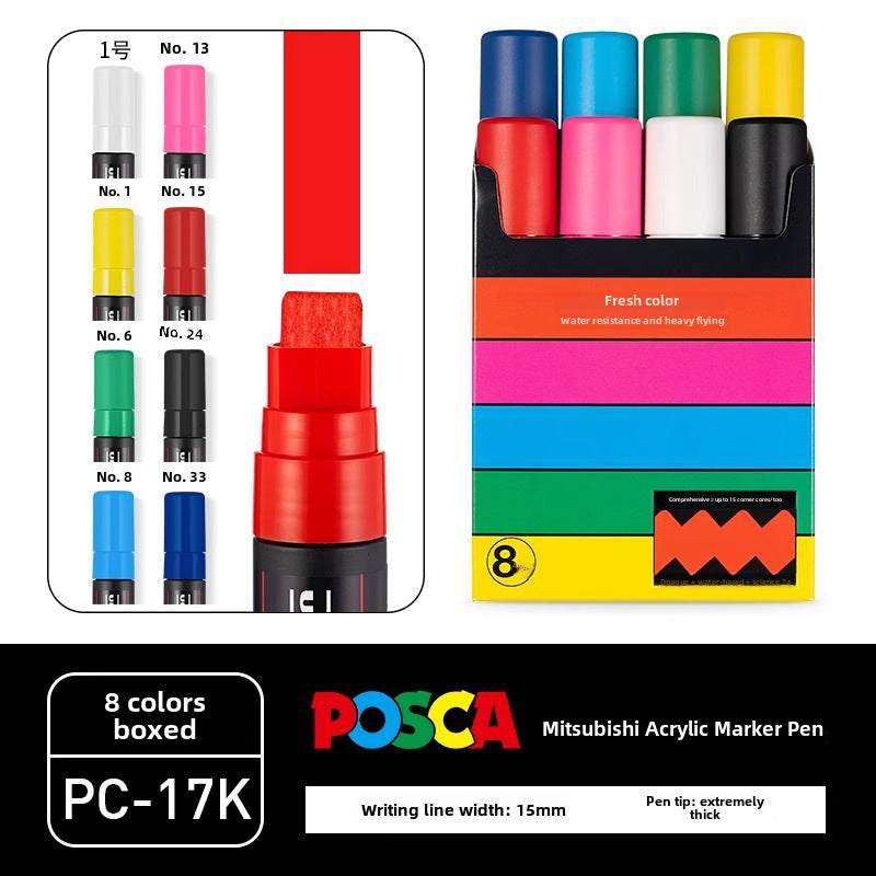 Japan PoscaBox Acrylic Marker Color Set