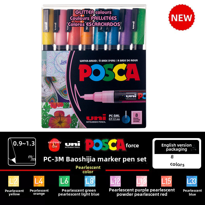 Japan PoscaBox Acrylic Marker Color Set
