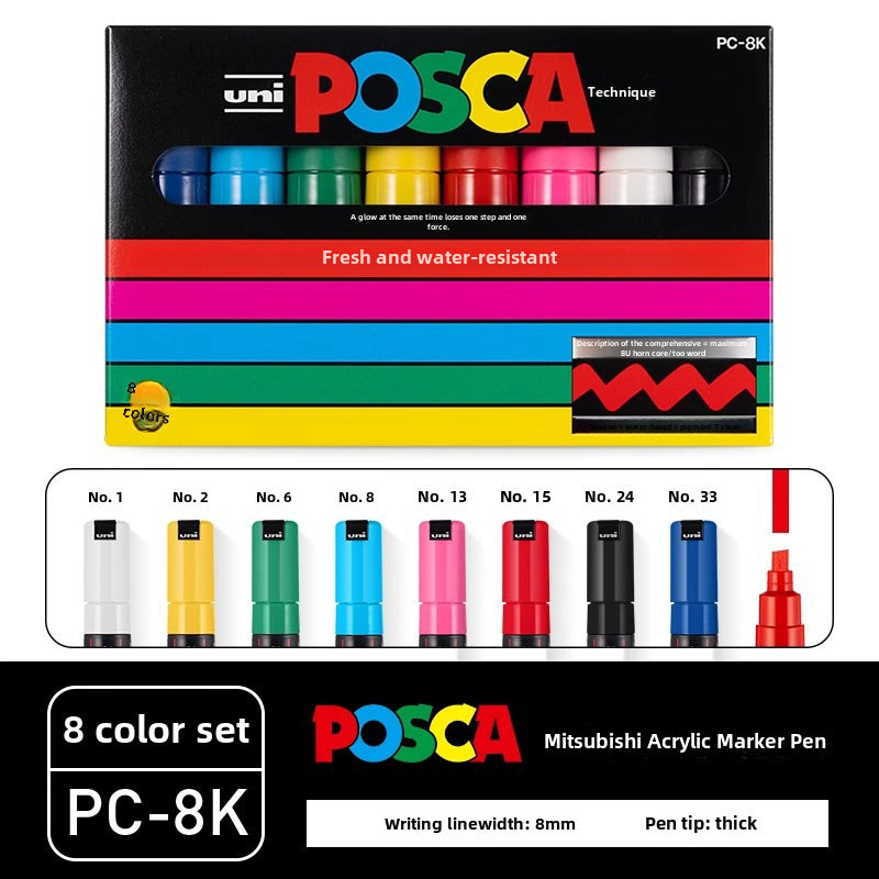 Japan PoscaBox Acrylic Marker Color Set
