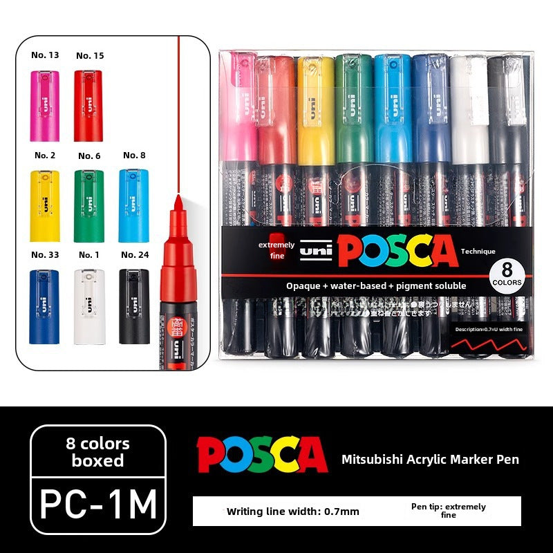 Japan PoscaBox Acrylic Marker Color Set