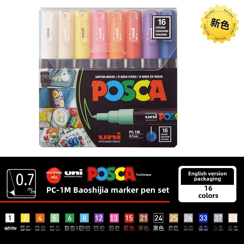 Japan PoscaBox Acrylic Marker Color Set