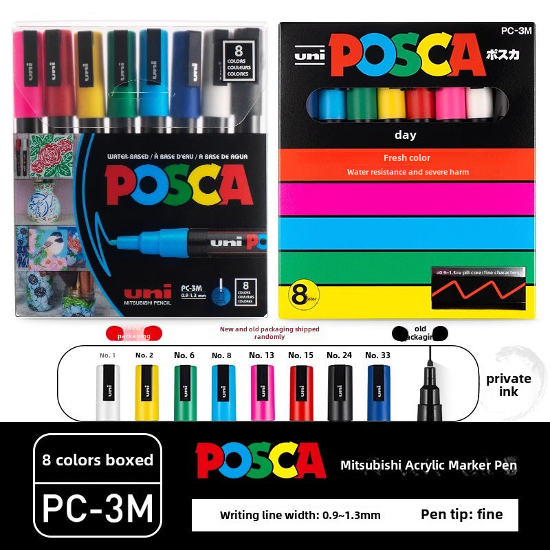 Japan PoscaBox Acrylic Marker Color Set