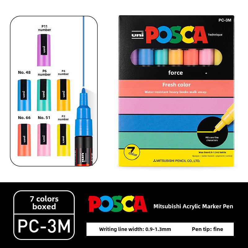 Japan PoscaBox Acrylic Marker Color Set