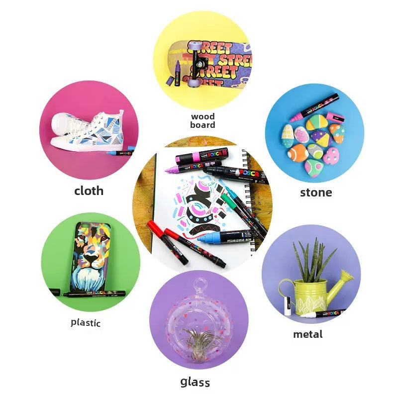 Japan PoscaBox Acrylic Marker Color Set