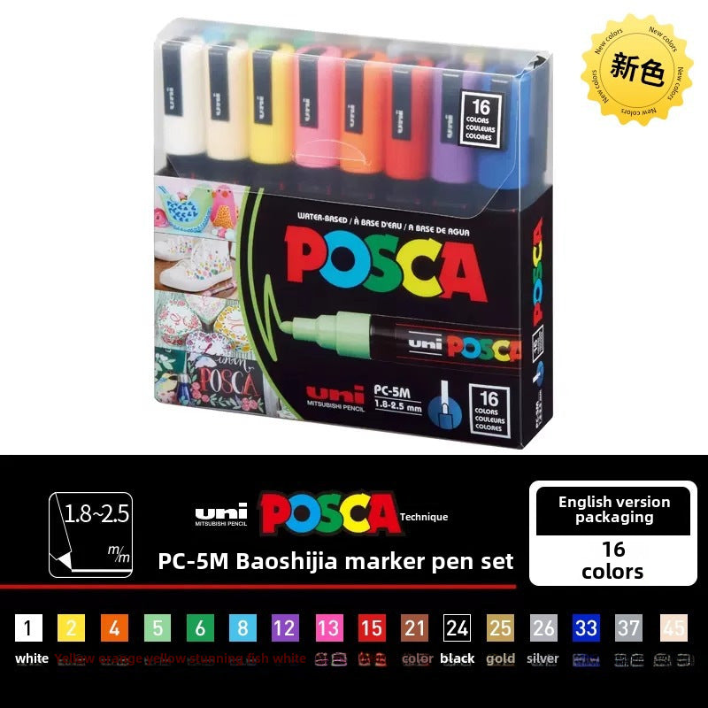 Japan PoscaBox Acrylic Marker Color Set