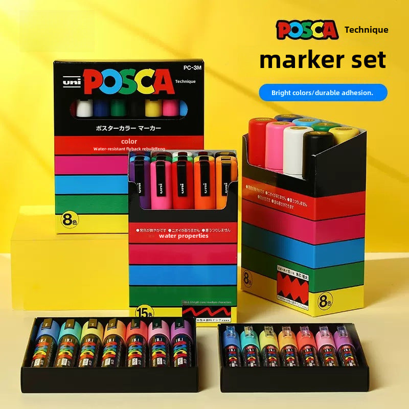 Japan PoscaBox Acrylic Marker Color Set