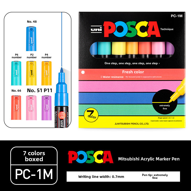 Japan PoscaBox Acrylic Marker Color Set