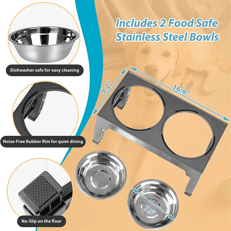 PawElevate Adjustable Dog Feeder
