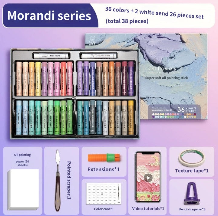 Morandi Macaron Oil Pastel Set