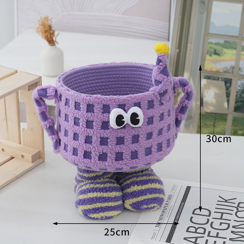 Little Monster Cotton Rope Storage Basket