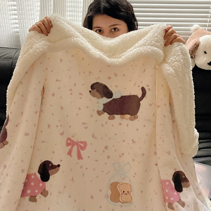 CozyLuxe Milk Cashmere Lamb Blanket