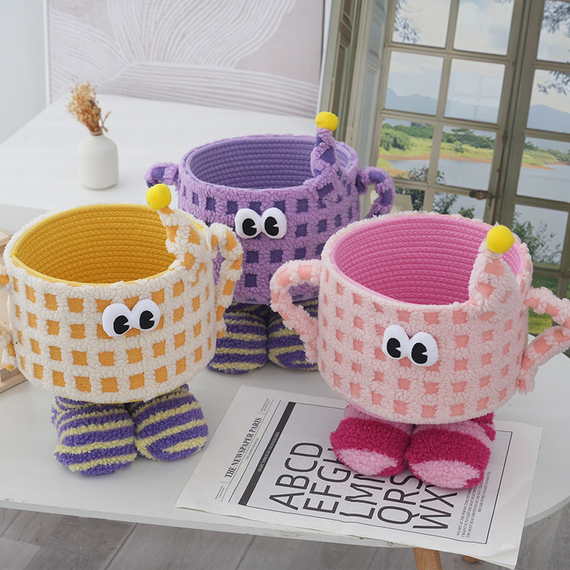 Little Monster Cotton Rope Storage Basket