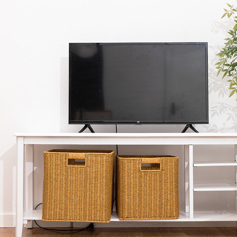 Imitation Rattan Storage Basket