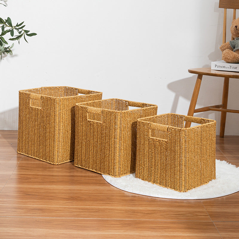 Imitation Rattan Storage Basket