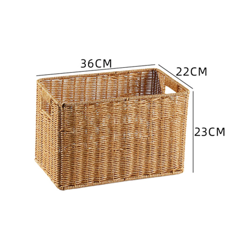 Imitation Rattan Storage Basket
