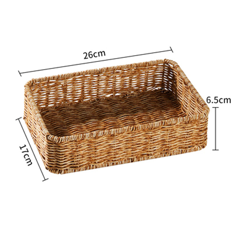 Imitation Rattan Storage Basket