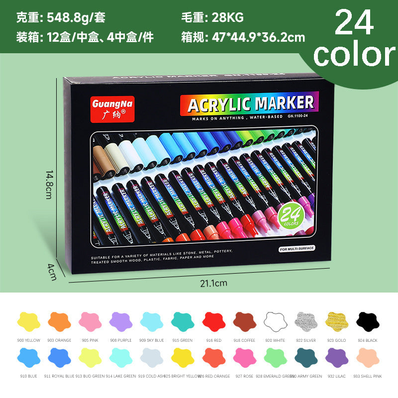 Guangna Pro Acrylic Marker Set