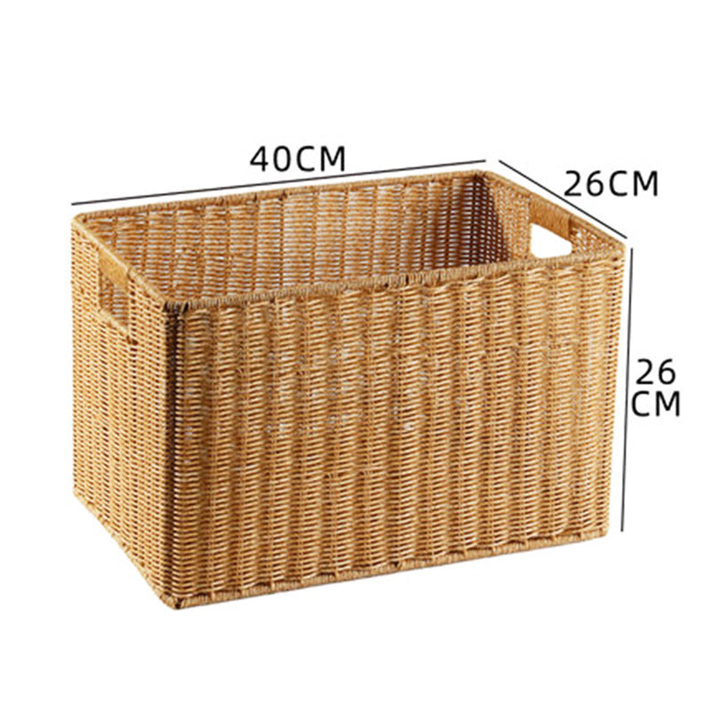 Imitation Rattan Storage Basket