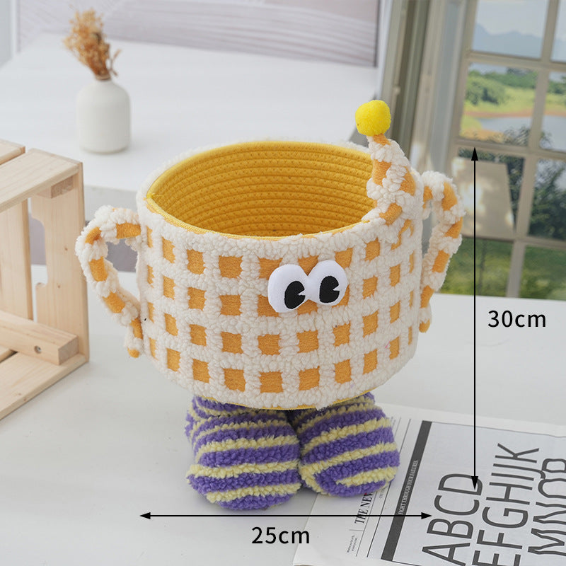 Little Monster Cotton Rope Storage Basket