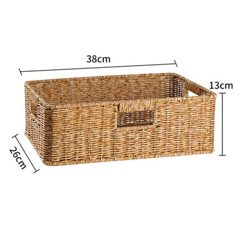 Imitation Rattan Storage Basket