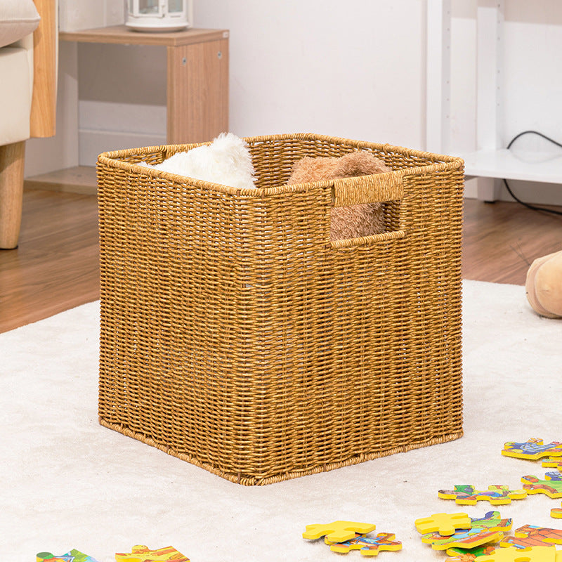 Imitation Rattan Storage Basket