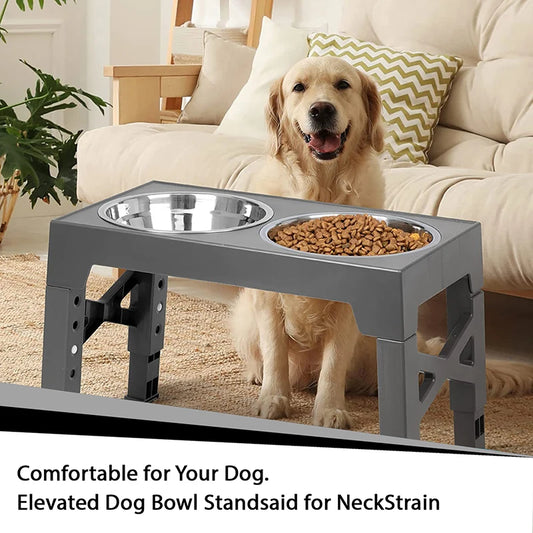 PawElevate Adjustable Dog Feeder