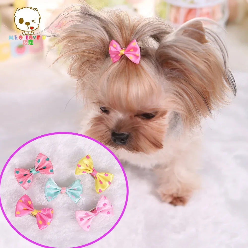 Puppy Grooming Bows Pet Hair Accessories