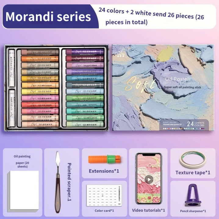 Morandi Macaron Oil Pastel Set