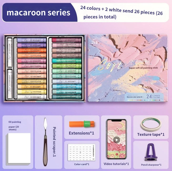 Morandi Macaron Oil Pastel Set