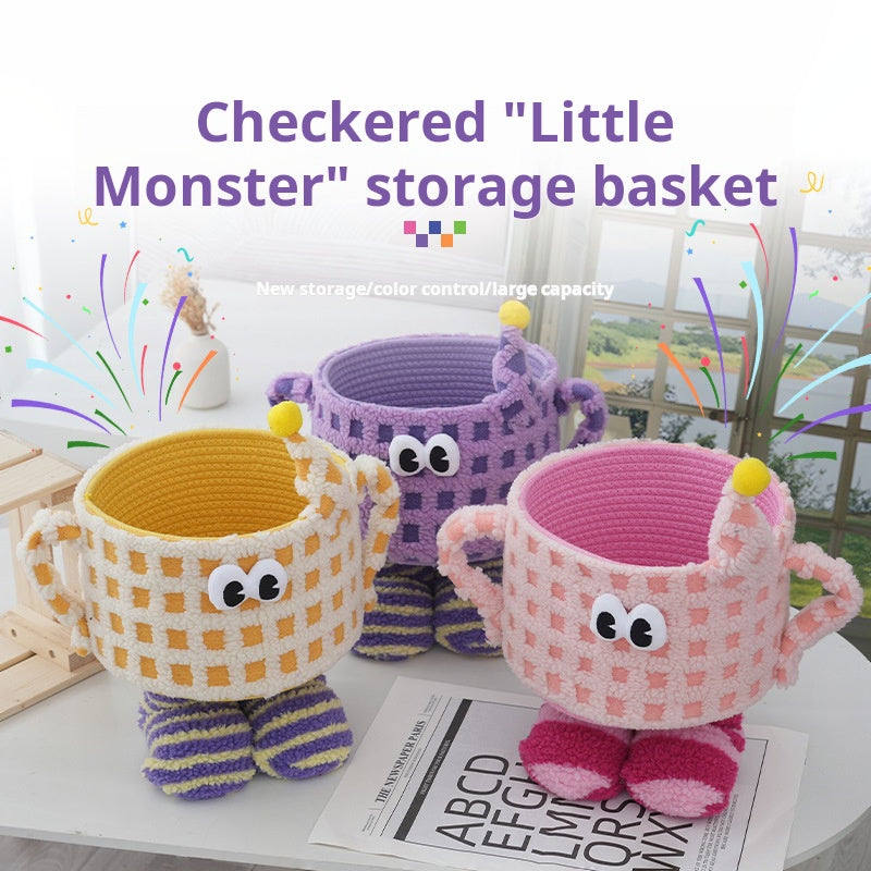 Little Monster Cotton Rope Storage Basket